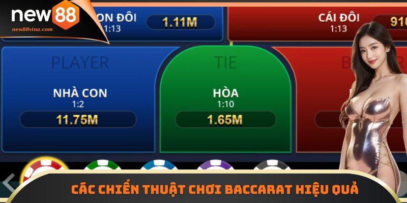 Các chiến thuật hiệu quả khi chơi Baccarat NEW88