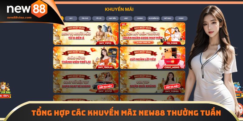 Khuyến Mãi NEW88 5 | 789BET Tổng hợp các Khuyến mãi NEW88 thưởng tuần